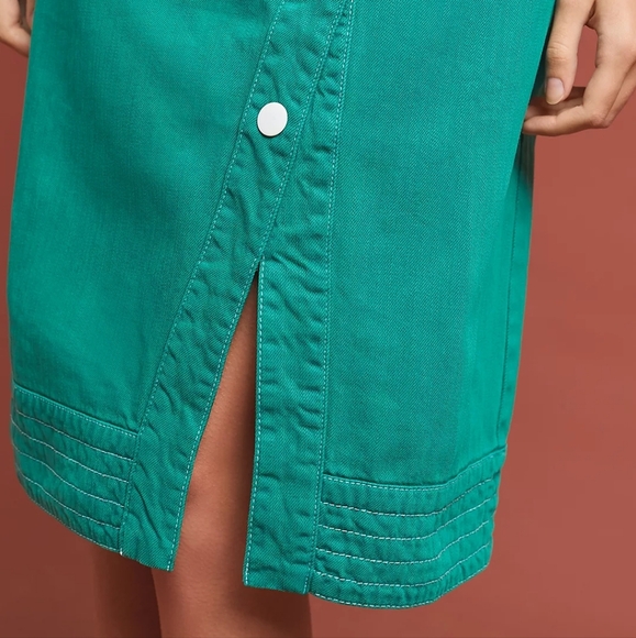 Anthropologie Maeve Elizabeth Button-Front Knee Length Dress Size 0 Women's - Picture 4 of 16